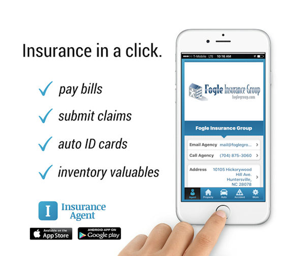 Huntersville Charlotte Mobile Insurance App