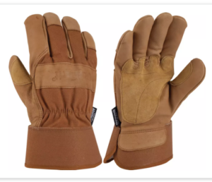 insulated leather safety work gloves